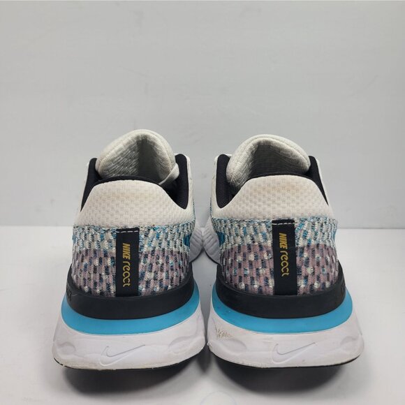 Nike React Infinity Run FK 3 Men's White Blue Running Shoes DH5392-102 US Sz 9.5 - Picture 4 of 10